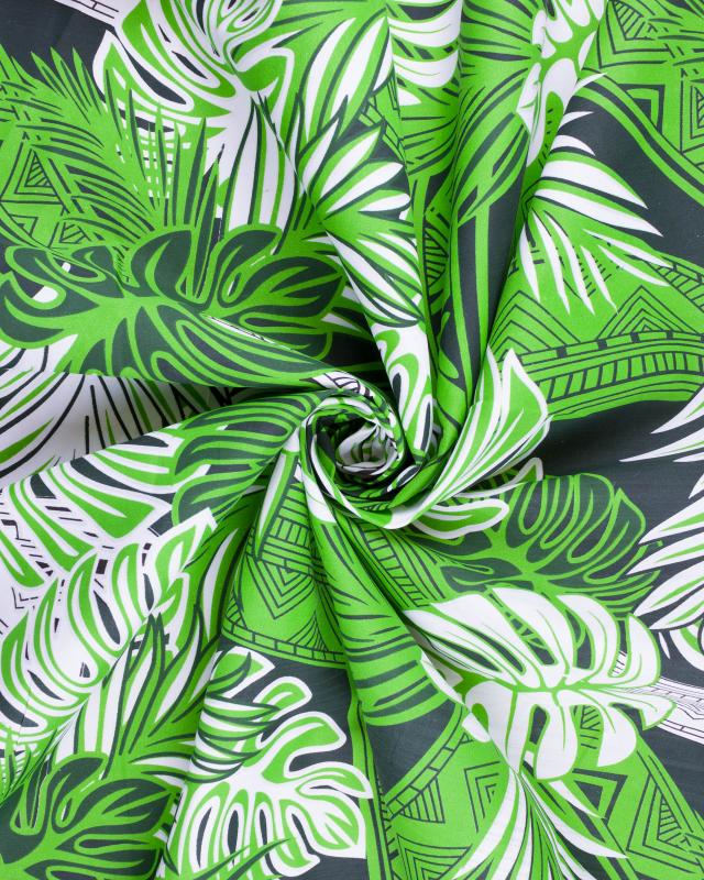 Polynesian fabric HAU Green - Tissushop